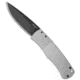 Pro-Tech Knives Magic BR-1 Whiskers Automatic Folding Knife, 3.125in, 154CM, Drop Point Blade, Aluminum, Gray Handle, Standard, Gray/Black, 7.25 inch, BHQ-34341