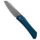 Pro-Tech Knives Oligarch MagnaCut Automatic Folding Knife, 3.25in, CPM MagnaCut, Sheepsfoot Blade, Aluminum, Blue Handle, Stonewash, Blue/Gray, 7.50 inch, BHQ-205034