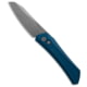 Pro-Tech Knives Oligarch MagnaCut Automatic Folding Knife, 3.25in, CPM MagnaCut, Sheepsfoot Blade, Aluminum, Blue Handle, Stonewash, Blue/Gray, 7.50 inch, BHQ-205034