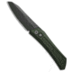 Pro-Tech Knives Oligarch MagnaCut Automatic Folding Knife, 3.25in, CPM MagnaCut, Sheepsfoot Blade, Aluminum, Green Handle, DLC, Green/Black, 7.50 inch, BHQ-218753