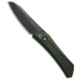 Pro-Tech Knives Oligarch MagnaCut Automatic Folding Knife, 3.25in, CPM MagnaCut, Sheepsfoot Blade, Aluminum, Green Handle, DLC, Green/Black, 7.50 inch, BHQ-218753
