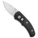 Pro-Tech Knives Runt J4 Automatic Folding Knife, 1.94in, 154CM, Drop Point Blade, Carbon Fiber, Black Handle, Black/Gray, 5.27 inch, BHQ-7178