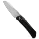 Pro-Tech Knives Sinkevich Oligarch Automatic Folding Knife, 3.25in, CPM MagnaCut, Sheepsfoot Blade, Aluminum, Black Handle, w/ Black Pearl, Limited, Black/Gray, 7.50 inch, BHQ-194761