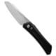 Pro-Tech Knives Sinkevich Oligarch Automatic Folding Knife, 3.25in, CPM MagnaCut, Sheepsfoot Blade, Aluminum, Black Handle, w/ Black Pearl, Limited, Black/Gray, 7.50 inch, BHQ-194761