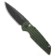 Pro-Tech Pro-Tech Tactical Response TR-3 Automatic Knife Grooved Green Al 3.5" DLC, Green, 154CM, adult, BHQ-228333