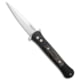 Pro-Tech Knives The Don Custom Automatic Folding Knife, 3.50in, 154CM, Spear Point Blade, Aluminum, Black Handle, Black/Gray, 8.10 inch, BHQ-95291