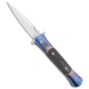 Pro-Tech Knives The Don Custom Automatic Folding Knife, 3.50in, 154CM, Spear Point Blade, Carbon Fiber, Blue/Black Handle, Blue/Black/Gray, 8.10 inch, BHQ-100995