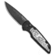 Pro-Tech Knives TR-3 Shaw Steampunk Automatic Folding Knife, 3.375in, 154CM, Drop Point Blade, Aluminum, Black Handle, Black/Black, 8.00 inch, BHQ-80656