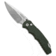Pro-Tech Knives TR-5 Lerch Spring Assisted Opening Folding Knife, 3.25in, 154CM, Drop Point Blade, Aluminum, Green Handle, Green/Gray, 7.625 inch, BHQ-37624