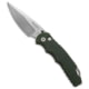 Pro-Tech Knives TR-5 Lerch Spring Assisted Opening Folding Knife, 3.25in, 154CM, Drop Point Blade, Aluminum, Green Handle, Green/Gray, 7.625 inch, BHQ-37624