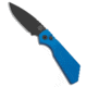 Pro-Tech Knives Strider + PT Automatic Folding Knife, 3.00in, CPM MagnaCut, Drop Point Blade, Aluminum, Blue Handle, Standard, Blue/Black, 7.00 inch, BHQ-208669