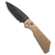 Pro-Tech Knives Strider + PT Automatic Folding Knife, 3.00in, CPM MagnaCut, Drop Point Blade, Aluminum, Bronze Handle, Standard, Bronze/Black, 7.00 inch, BHQ-192217