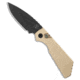 Pro-Tech Knives Strider + PT Automatic Folding Knife, 3.00in, CPM MagnaCut, Drop Point Blade, Aluminum, Bronze Handle, Textured, Bronze/Black, 6.95 inch, BHQ-190176