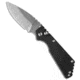 Pro-Tech Knives Strider + SnG Automatic Folding Knife, 3.50in, 154CM, Drop Point Blade, Aluminum, Black Handle, Stonewash, Black/Gray, 8.25 inch, BHQ-33109