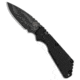 Pro-Tech Knives Strider + SnG Automatic Folding Knife, 3.50in, 154CM, Drop Point Blade, Aluminum, Black Handle, Shark Skin, Black/Black, 8.25 inch, BHQ-84938