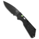 Pro-Tech Knives Strider + SnG Automatic Folding Knife, 3.50in, 154CM, Drop Point Blade, Aluminum, Black Handle, Knurled USN G8, Black/Black, 8.25 inch, BHQ-48985