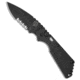 Pro-Tech Knives Strider + SnG Automatic Folding Knife, 3.50in, 154CM, Drop Point Blade, Aluminum, Black Handle, Knurled w/ Safety, Black/Black, 8.25 inch, BHQ-34436