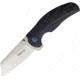 Proelia Linerlock Black G10 Folding Knife, 3 satin finish D2 tool steel blade, Black sculpted G10 handle, TX910