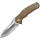 Proelia Linerlock Orange Gray Folding Knife,3.75in,D2 Tool Steel,Drop Point,Satin,Orange and Gray,G10 Handle TX020BRS