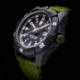 ProTek Carbon Dive Watch, Carbon Case/Black&amp;Green Dial/Green Strap, One Size, PT1005G