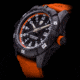 ProTek Carbon Dive Watch, Carbon Case/Black&amp;Orange Dial/Orange Strap, One Size, PT1004O