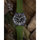 ProTek Carbon USMC Dive Watch, Carbon Case/Black&amp;Green Dial/Green Strap, One Size, PT1015G