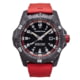 ProTek Carbon USMC Dive Watch, Carbon Case/Black&amp;Red Dial/Red Strap, One Size, PT1012R