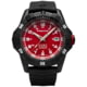 ProTek 1200 USMC Carbon Composite Automatic Watch, 42mm Case Diameter, Black/Red, One Size, 1212