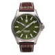 ProTek Titanium Field Watch, Titanium Case/Green Dial/Dark Brown Strap, One Size, PT3005