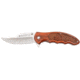 Puma Knives Vintage3530 Flip Knife, 3.5in Blade, Red Pakkawood, Beltclip 6503530