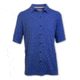 Purnell Performance Short Sleeved Knit Button Up - Mens, Blue, Small, 10103501-431-S