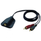 Pyle 3.5mm/RCA Adapter with Pyle Underdash Mount, Black, PLIPG1