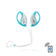 Pyle Bluetooth Water Resistant Headphones, Blue PWBH18BL