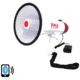 Pyle Pro Bluetooth Megaphone, White/Red PMP42BT