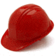 Pyramex 4 Point Red Hard Hat HP14020