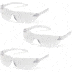 Pyramex Alair Safety Glasses - Clear Anti-Fog Lens, Clear Frame, Pack of 3