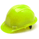 Pyramex Cap Style 4 Point Ratchet Suspension Hard Hat - Hi Vis Green HP14131