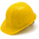 Pyramex Cap Style 6 Point Ratchet Suspension Hard Hat - Yellow HP16130