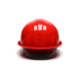 Pyramex Cap Style 6 Point Snap Lock Suspension Hard Hats Red HP16020