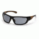 Pyramex Carbondale Safety Glasses, Gray Lens w/ Black/Tan Frame CHB220D