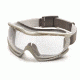 Pyramex Capstone Safety Goggle - Gray Frame, Clear Anti-Fog Lens