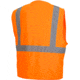 Pyramex Class 2 Solid Hi-Vis Safety Vest, Orange, Large, RVHL2920L