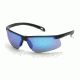Pyramex Ever-Lite Black Frame/Ice Blue Mirror Lens, Box SB8665D
