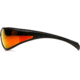 Pyramex Exeter Safety Glasses - Sky Red Mirror Anti-Fog Lens, Glossy Black Frame SB5155DT