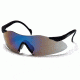 Pyramex Intrepid Safety Eyewear - Blue Mirror Lens, Black Frame SB1675S