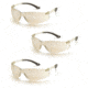 Pyramex Itek Safety Glasses - Clear Frame, Indoor Outdoor Mirror Lens, Pack of 3