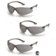 Pyramex Itek Safety Glasses - Gray Frame, Gray Anti-Fog Lens, Pack of 3