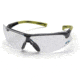 Pyramex Onix Safety Glasses - Clear Lens, Hi Vis Green Frame SGR4910S
