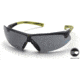 Pyramex Onix Safety Glasses - Gray Anti-Fog Lens, Hi Vis Green Frame SGR4920ST