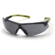 Pyramex Onix Safety Glasses - Gray Lens, Hi Vis Green Frame SGR4920S